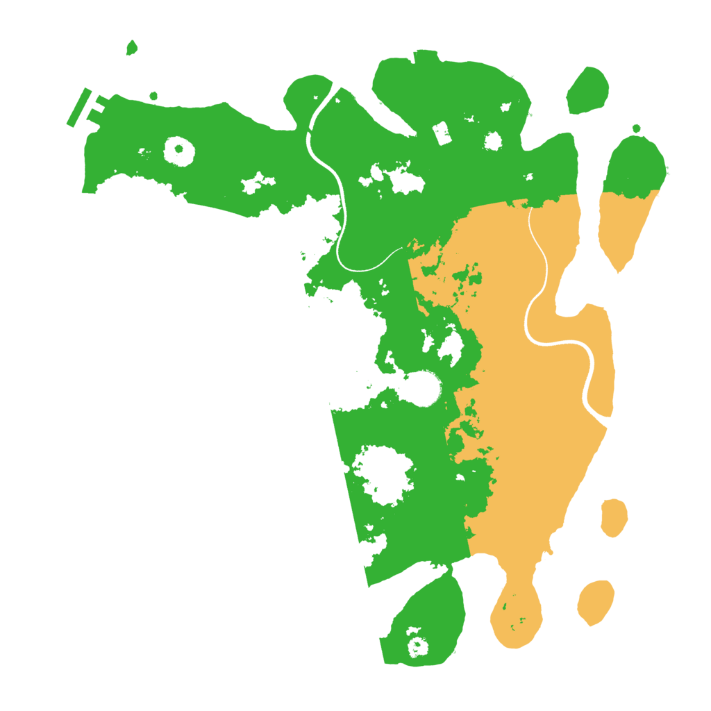 Biome Rust Map: Procedural Map, Size: 3500, Seed: 18549