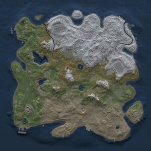 Thumbnail Rust Map: Procedural Map, Size: 4000, Seed: 903977, 15 Monuments