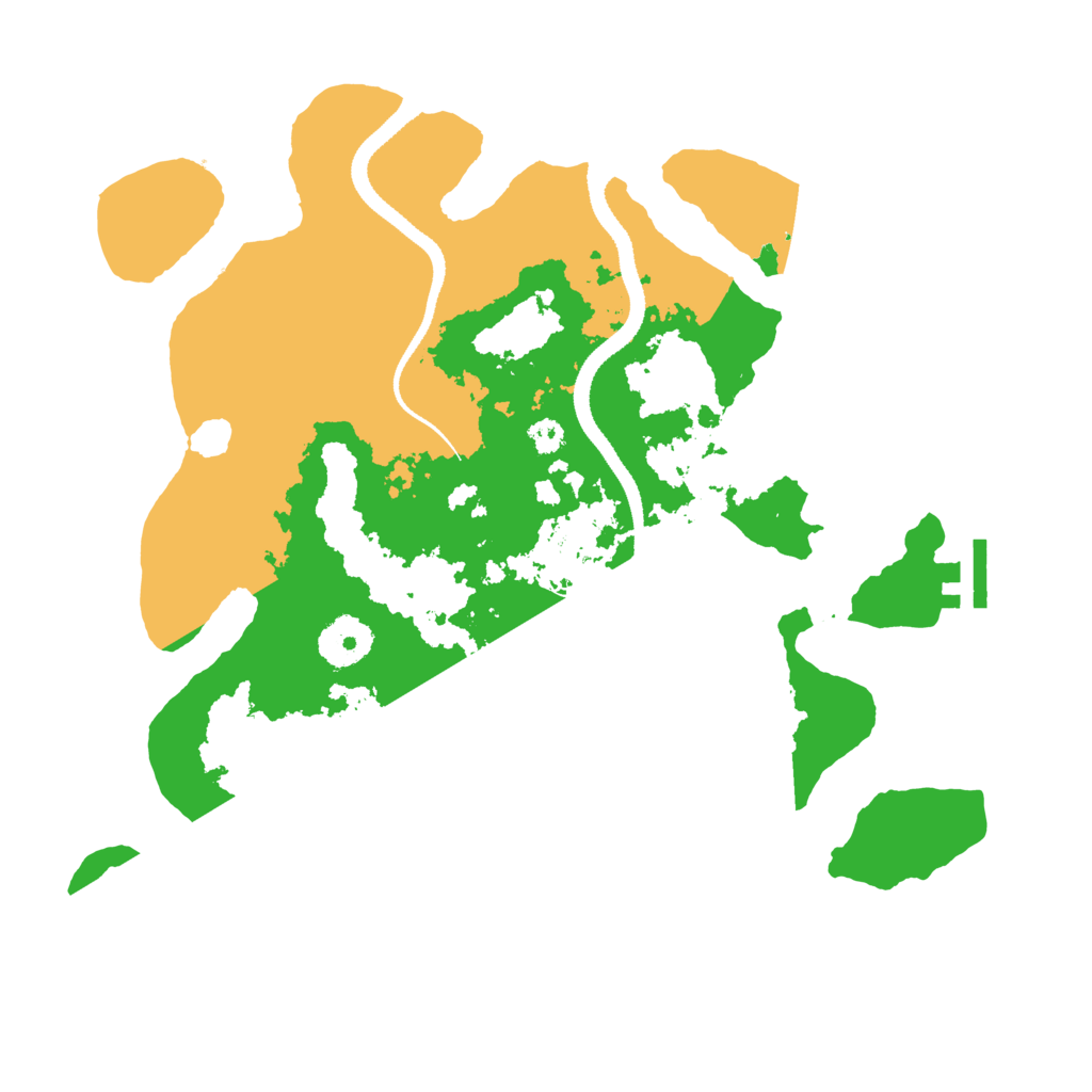Biome Rust Map: Procedural Map, Size: 3200, Seed: 12344