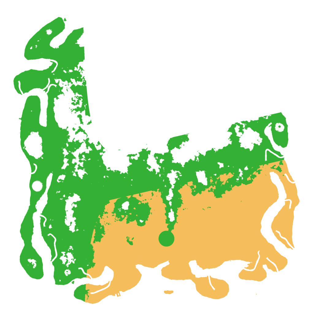 Biome Rust Map: Procedural Map, Size: 5250, Seed: 5615