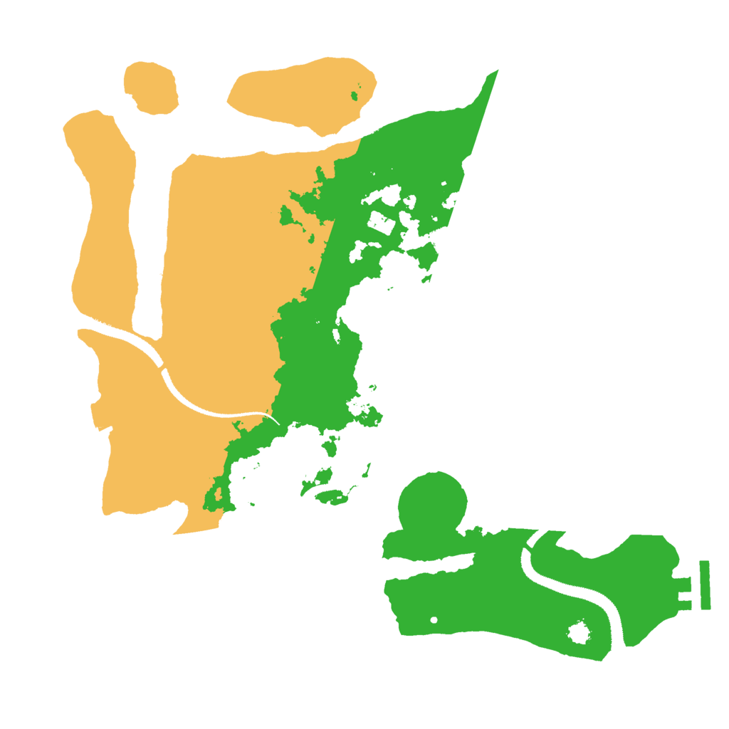 Biome Rust Map: Procedural Map, Size: 3000, Seed: 1295862