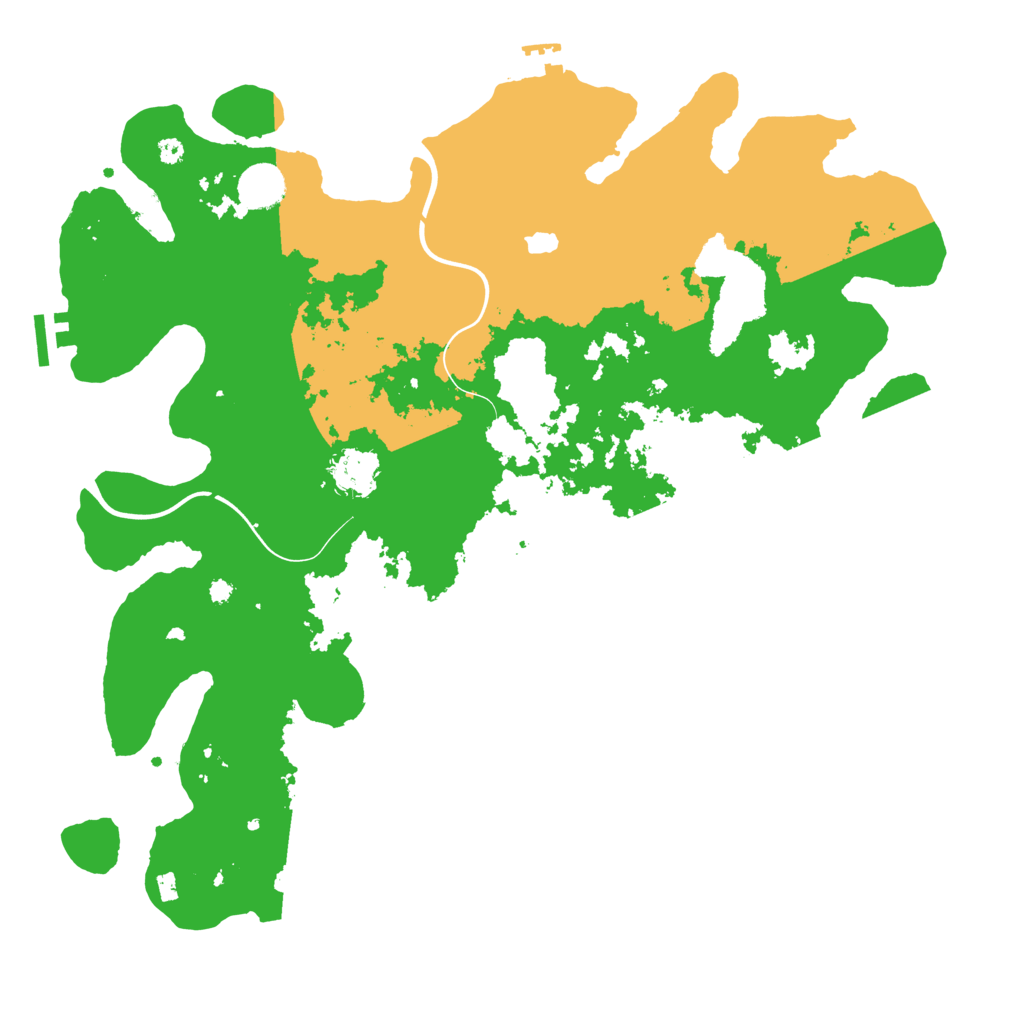 Biome Rust Map: Procedural Map, Size: 4000, Seed: 608385