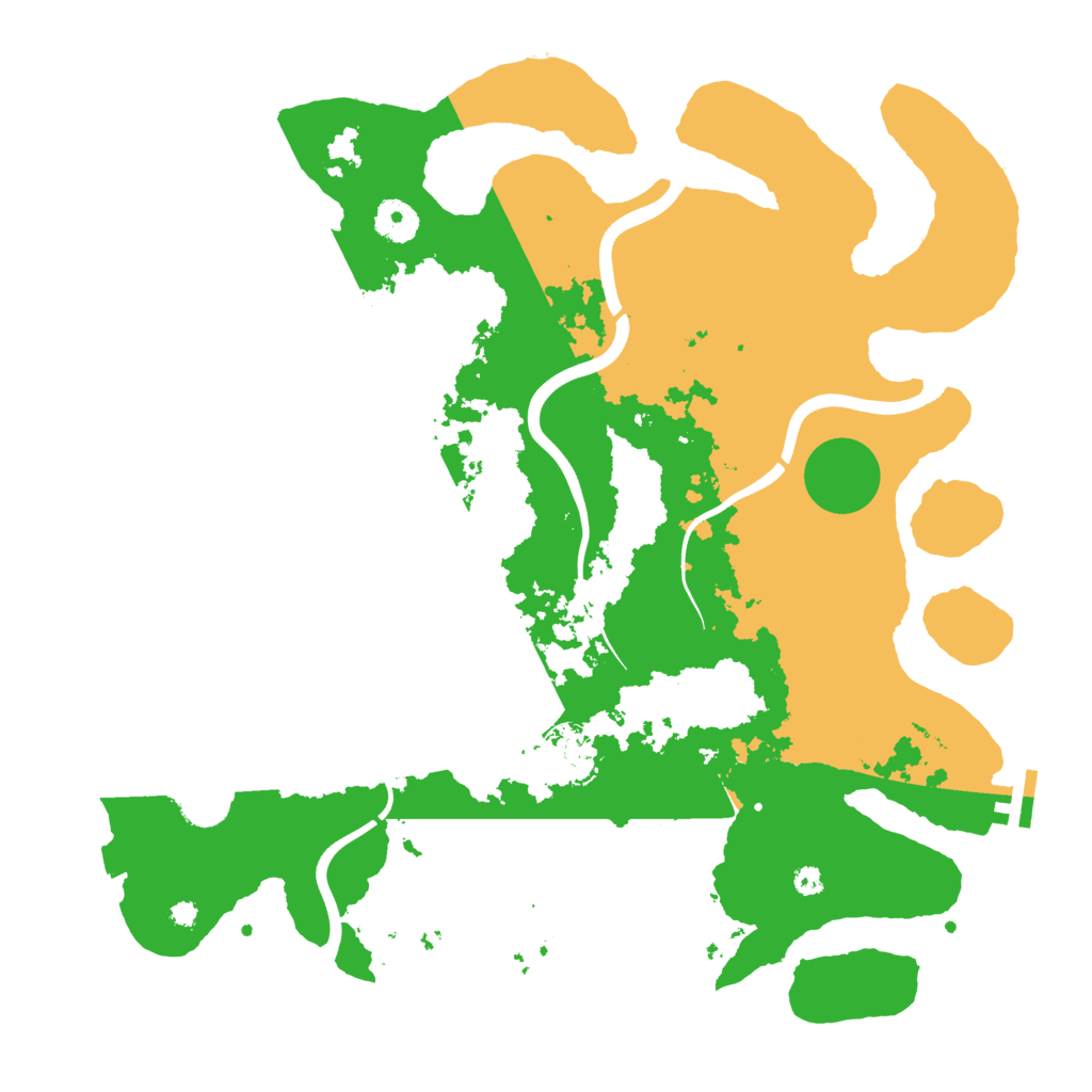 Biome Rust Map: Procedural Map, Size: 3800, Seed: 123456