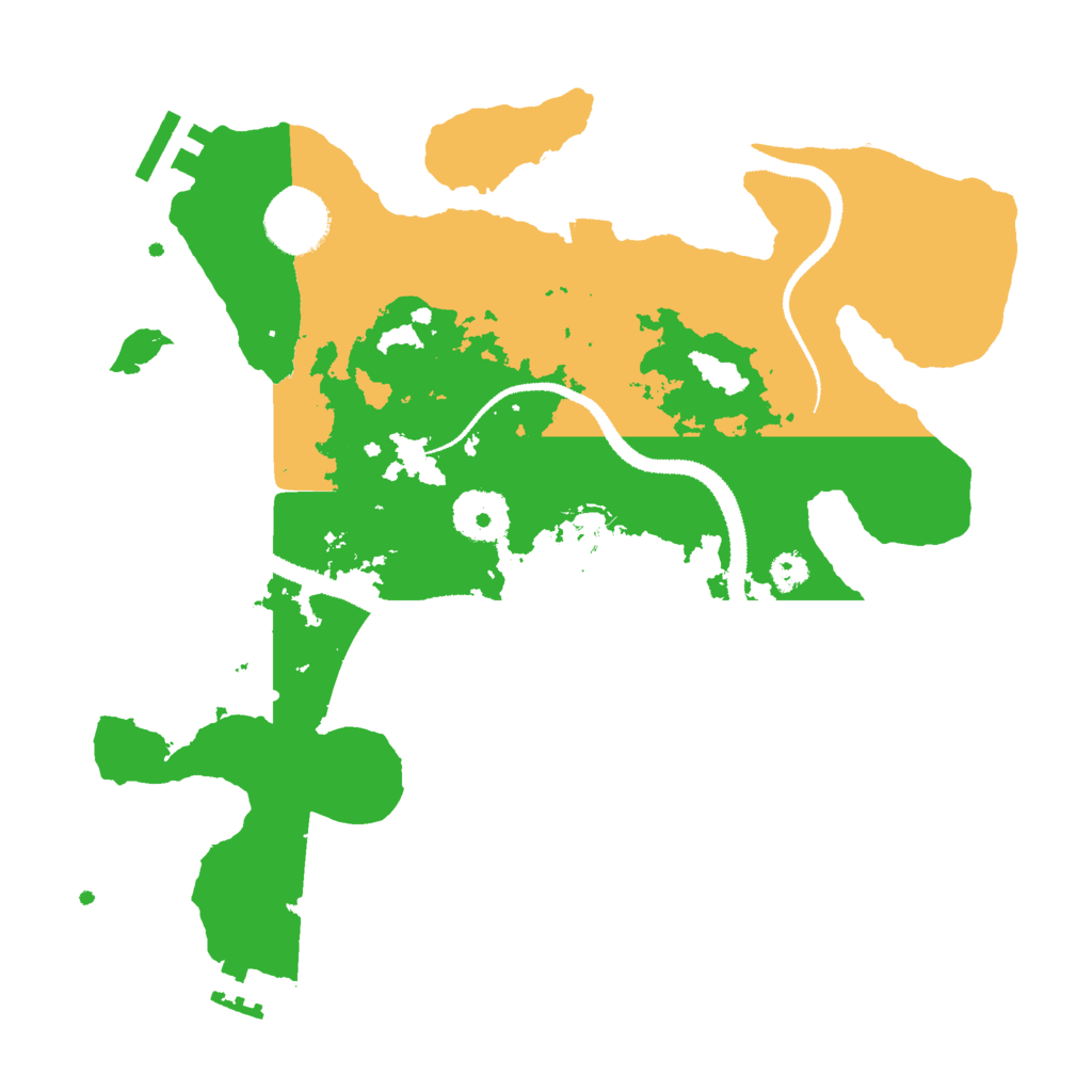 Biome Rust Map: Procedural Map, Size: 3000, Seed: 841558