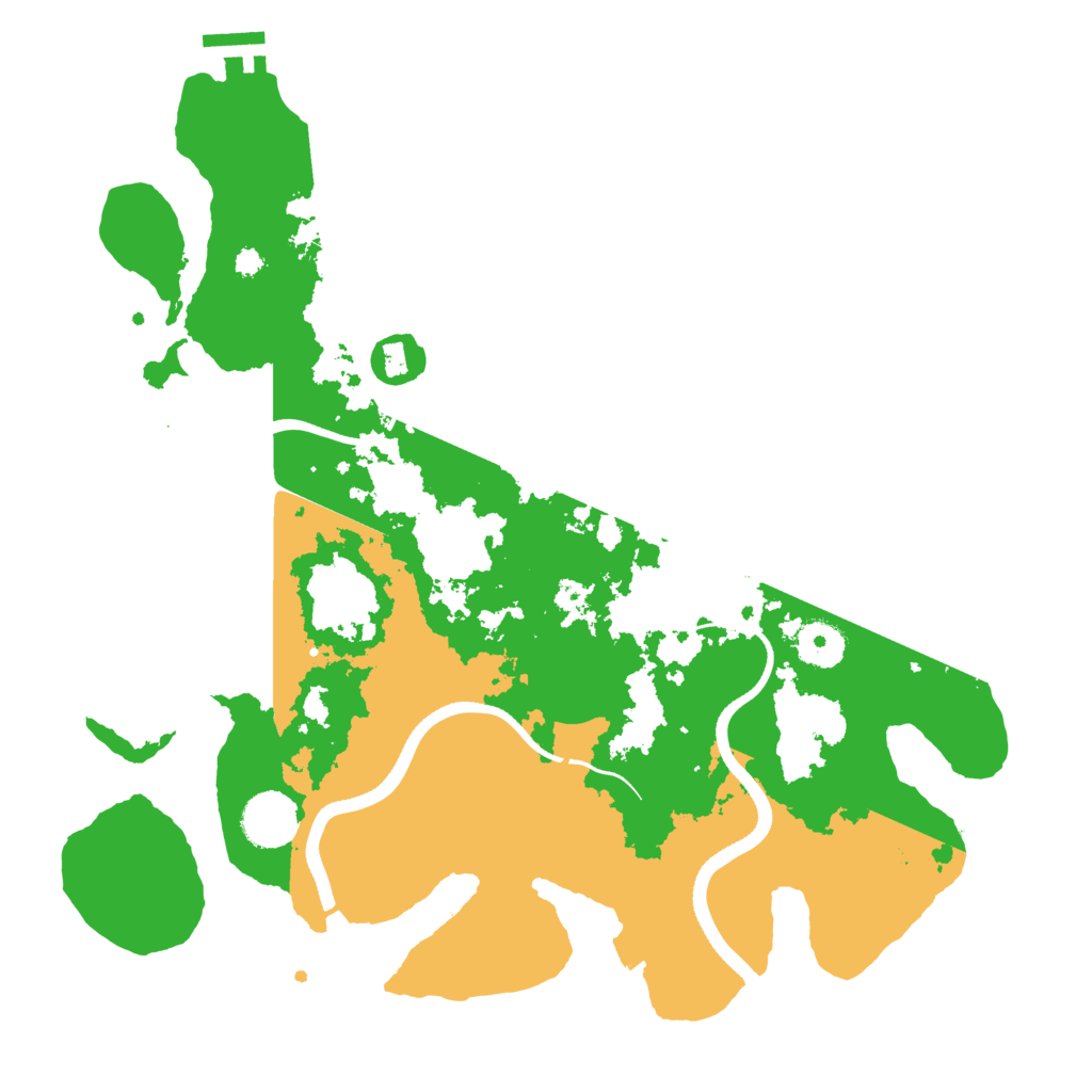 Biome Rust Map: Procedural Map, Size: 3550, Seed: 400467