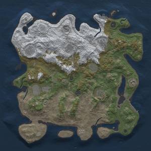 Thumbnail Rust Map: Procedural Map, Size: 4000, Seed: 15, 18 Monuments