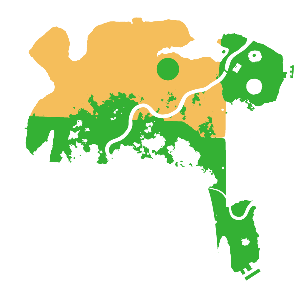 Biome Rust Map: Procedural Map, Size: 3550, Seed: 753845