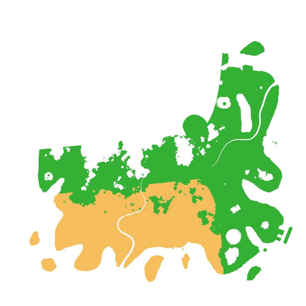 Biome Rust Map: Procedural Map, Size: 3550, Seed: 143682