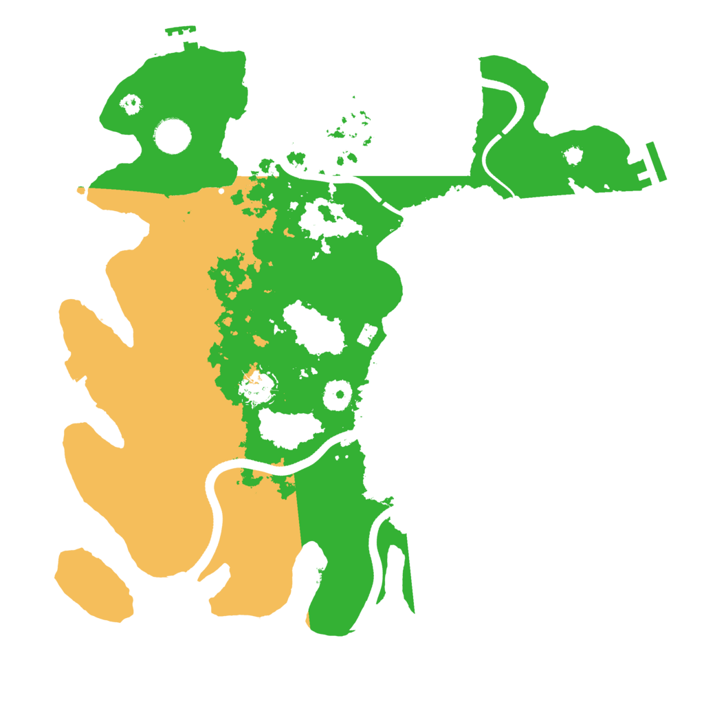 Biome Rust Map: Procedural Map, Size: 3500, Seed: 85847