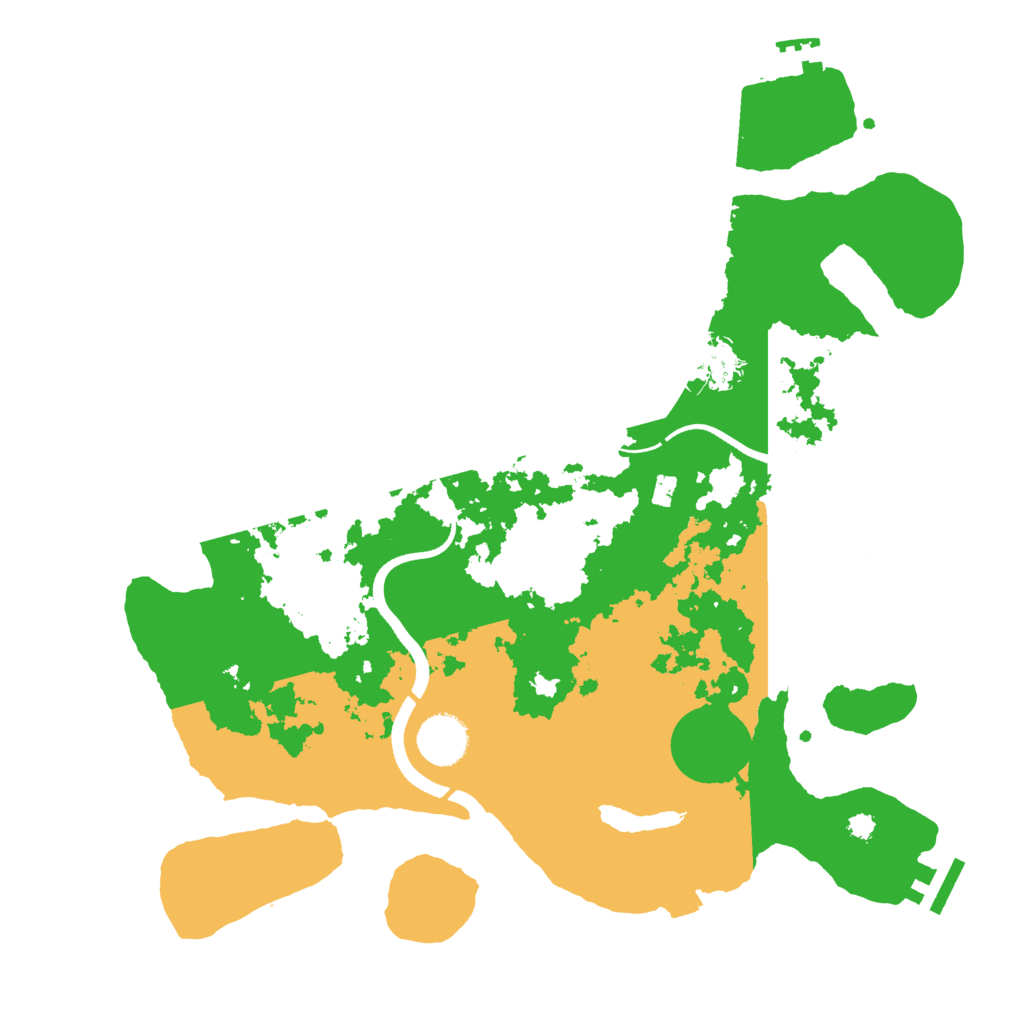 Biome Rust Map: Procedural Map, Size: 3550, Seed: 204789