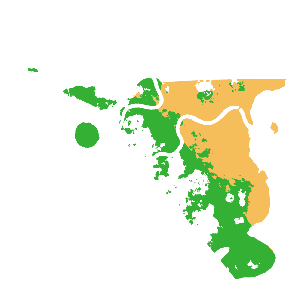 Biome Rust Map: Procedural Map, Size: 3550, Seed: 80799