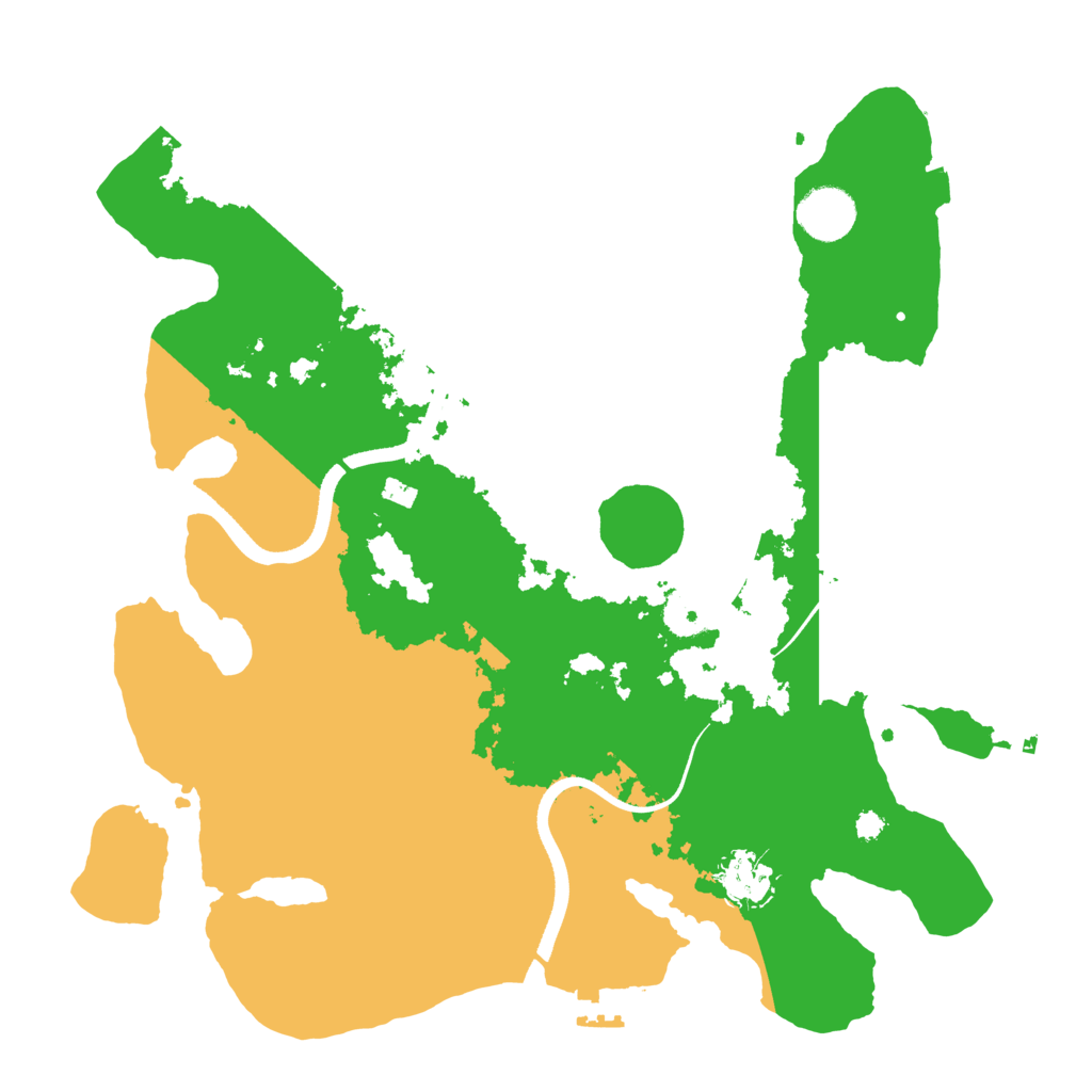 Biome Rust Map: Procedural Map, Size: 3500, Seed: 1767524264