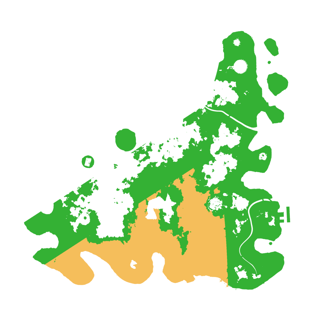 Biome Rust Map: Procedural Map, Size: 4000, Seed: 52