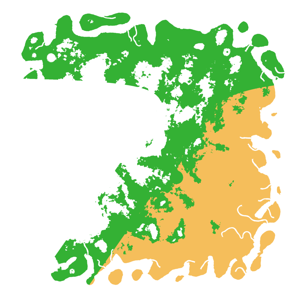 Biome Rust Map: Procedural Map, Size: 6000, Seed: 58352553