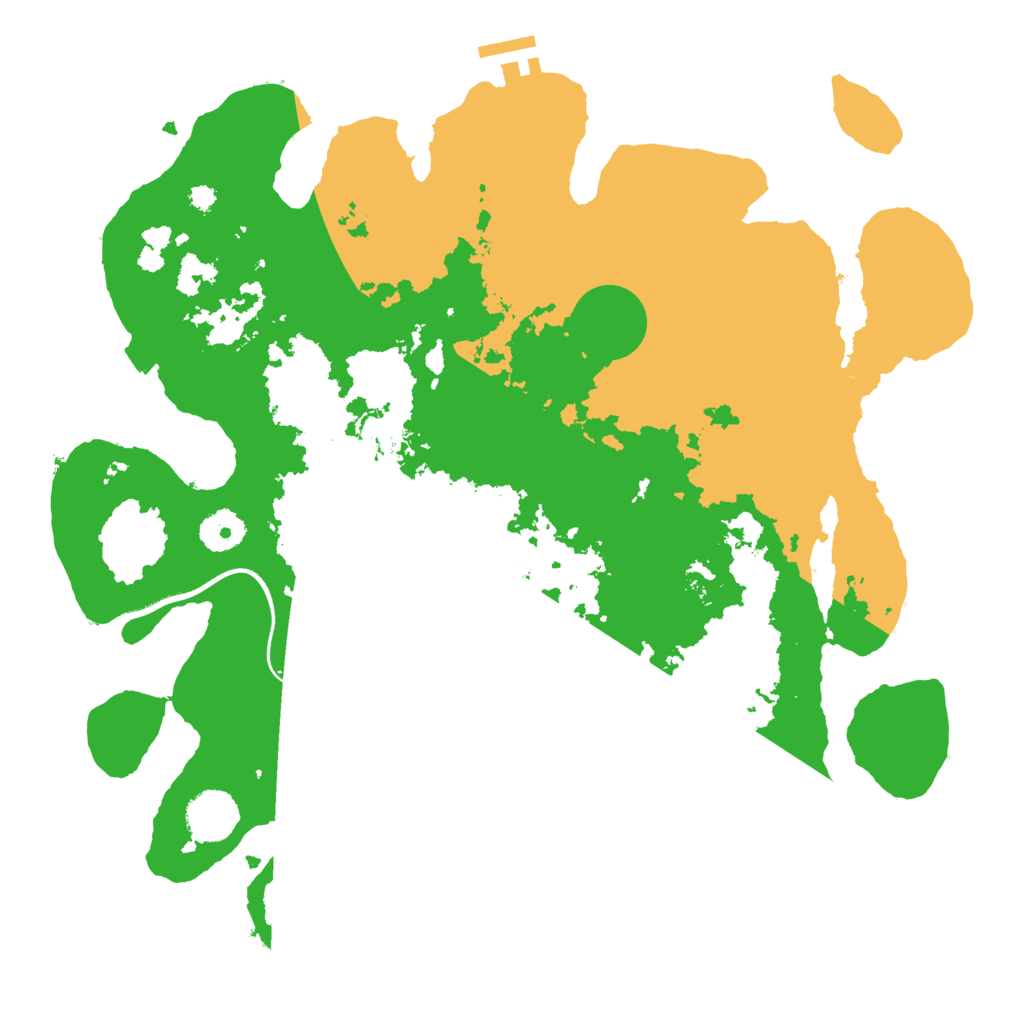 Biome Rust Map: Procedural Map, Size: 3600, Seed: 3800