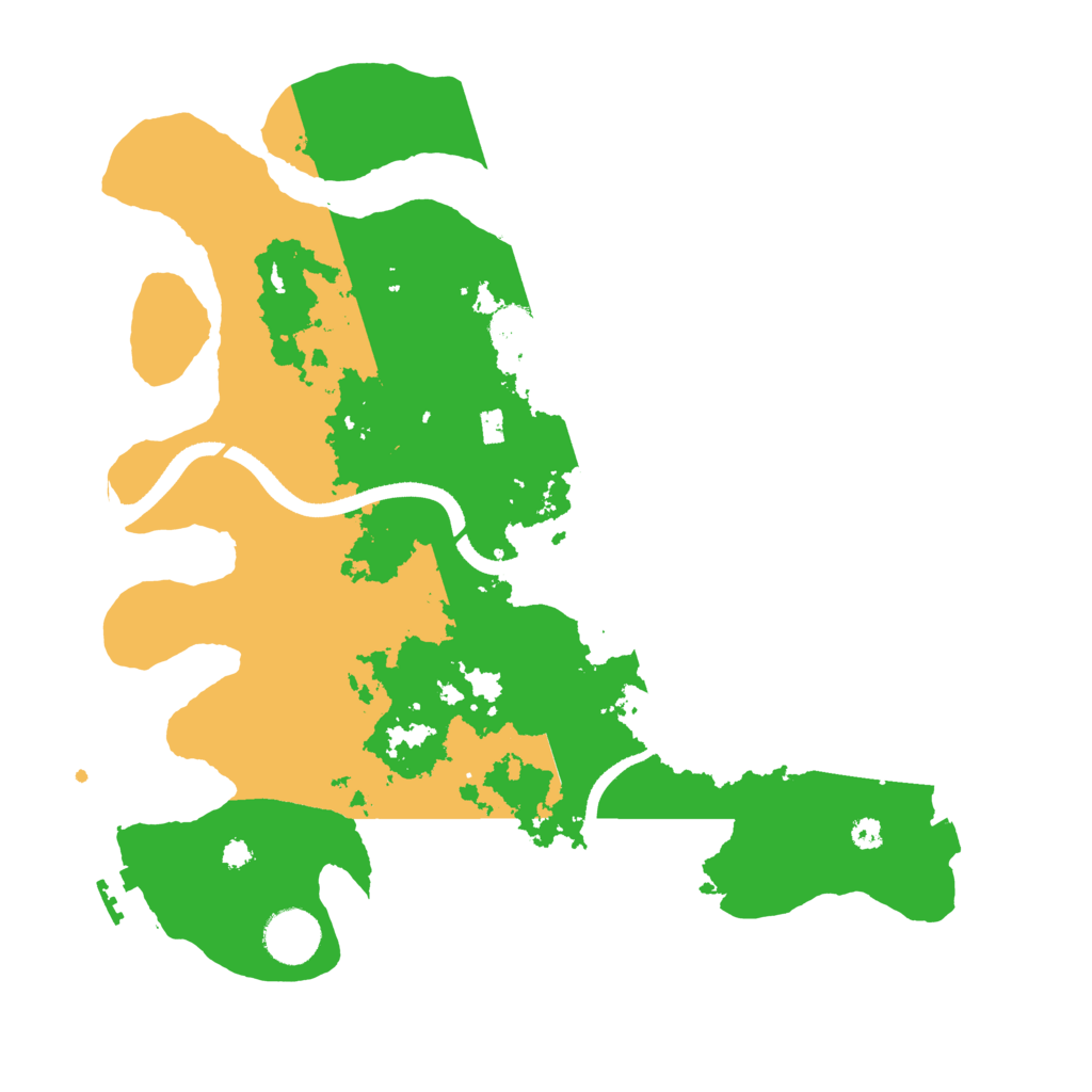 Biome Rust Map: Procedural Map, Size: 3500, Seed: 9957255