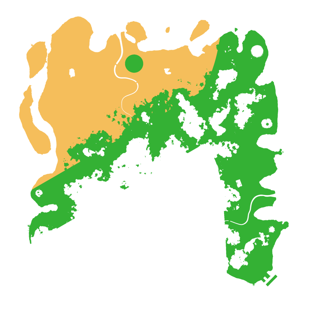 Biome Rust Map: Procedural Map, Size: 4500, Seed: 72217684