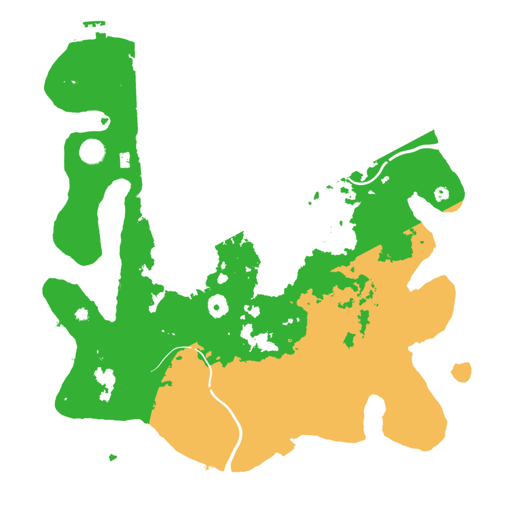 Biome Rust Map: Procedural Map, Size: 3500, Seed: 4157966