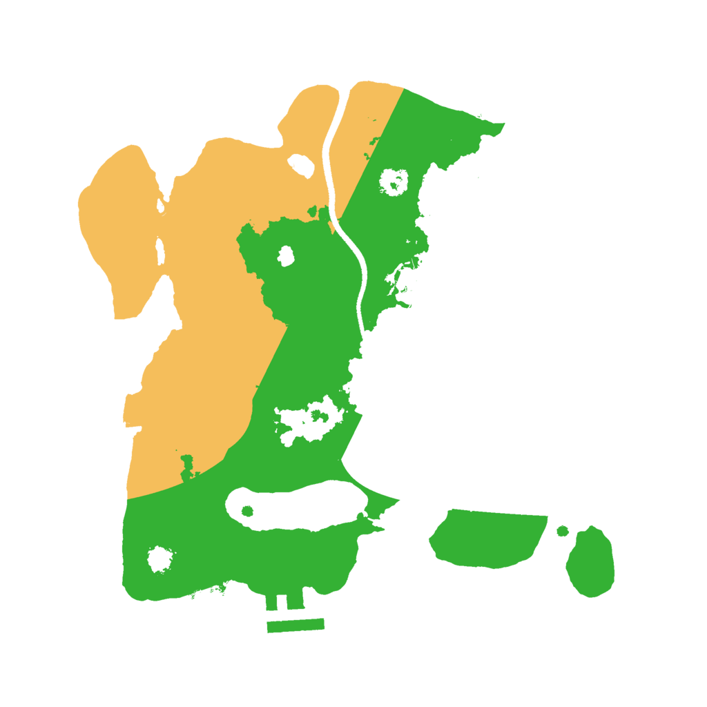 Biome Rust Map: Procedural Map, Size: 2500, Seed: 456731652