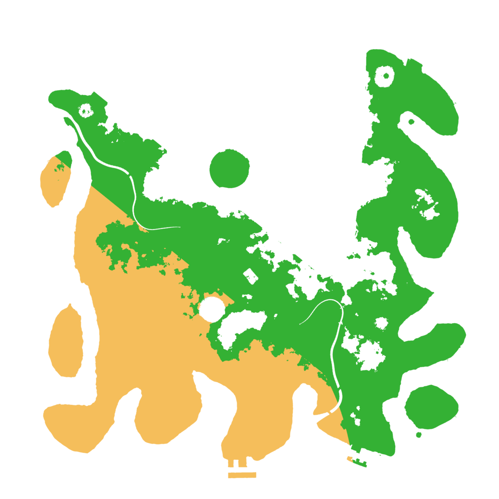 Biome Rust Map: Procedural Map, Size: 3600, Seed: 286