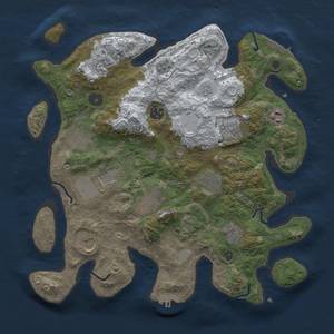 Thumbnail Rust Map: Procedural Map, Size: 3600, Seed: 286, 20 Monuments