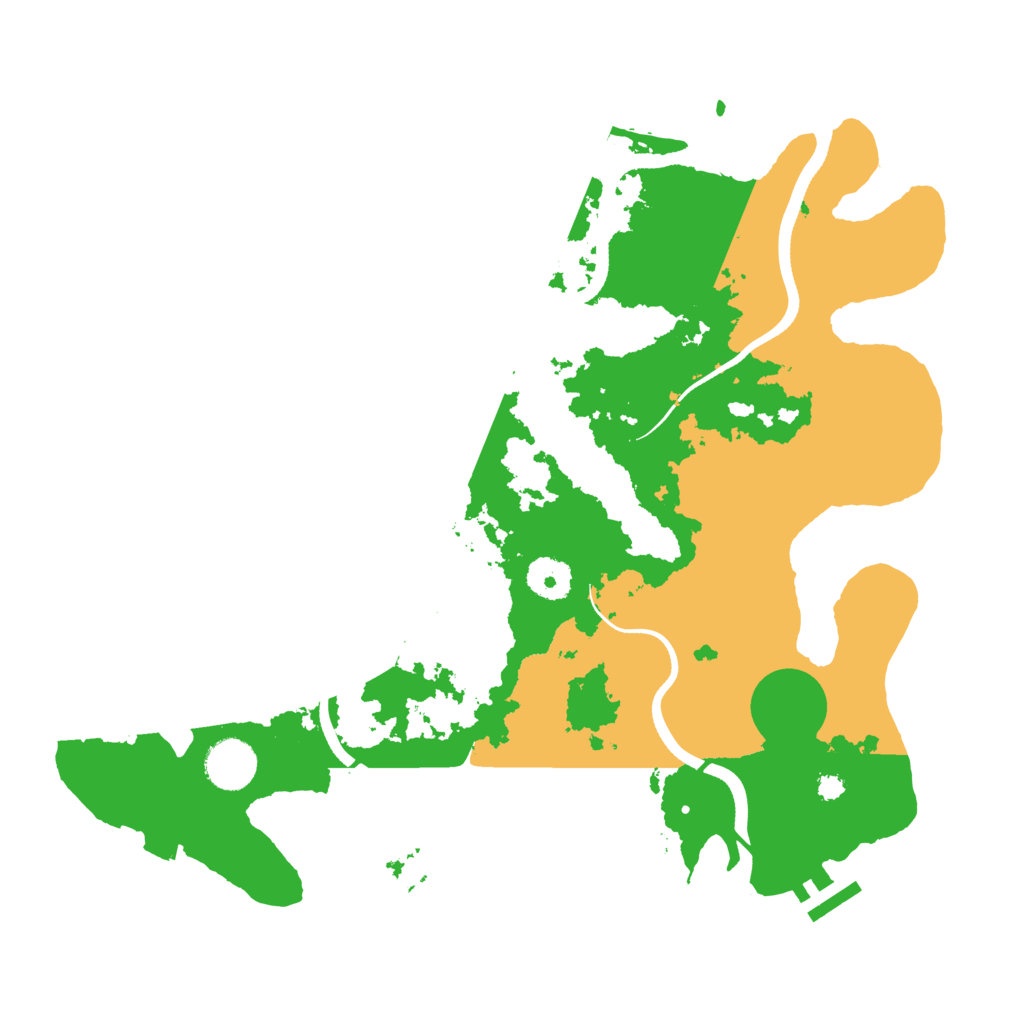 Biome Rust Map: Procedural Map, Size: 3550, Seed: 517349