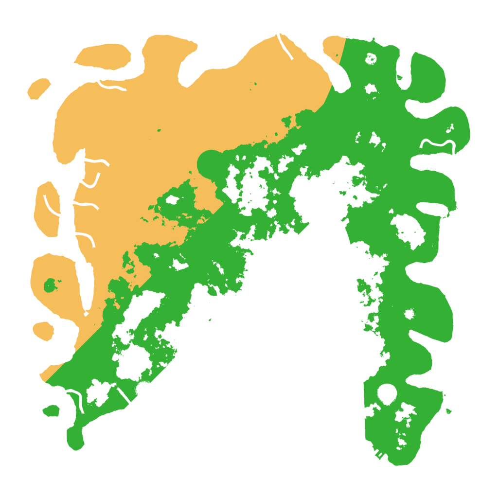 Biome Rust Map: Procedural Map, Size: 4500, Seed: 666