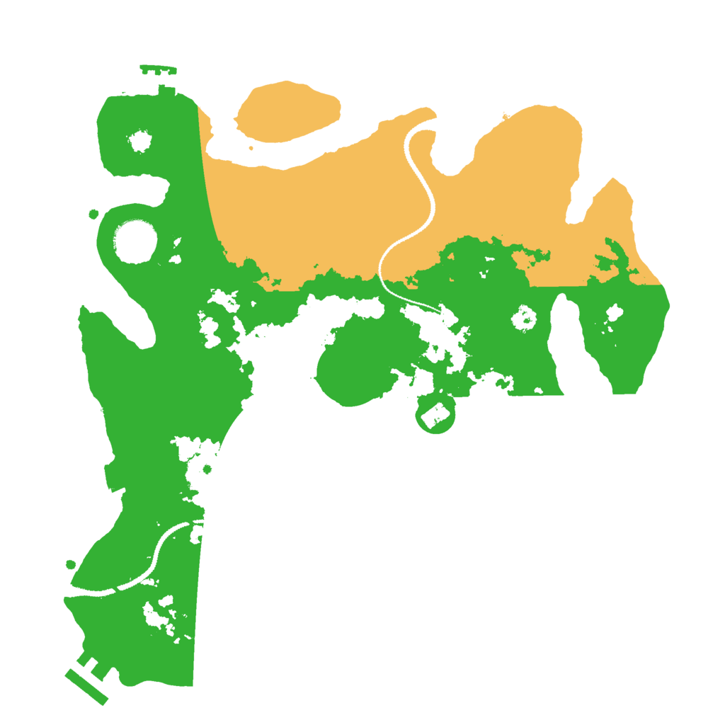 Biome Rust Map: Procedural Map, Size: 3000, Seed: 34977133