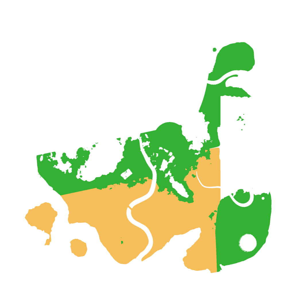 Biome Rust Map: Procedural Map, Size: 3000, Seed: 1286537736