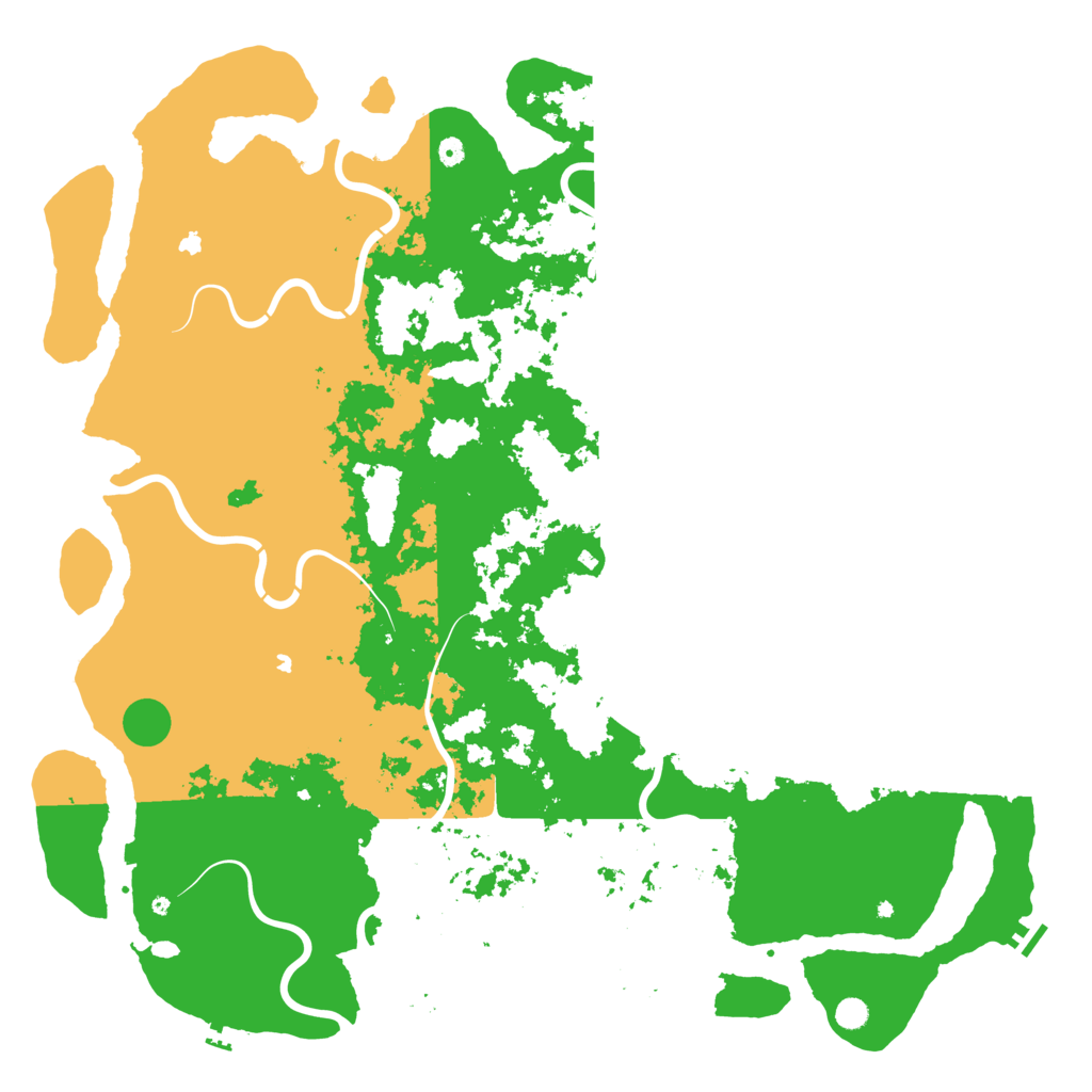 Biome Rust Map: Procedural Map, Size: 6000, Seed: 1122