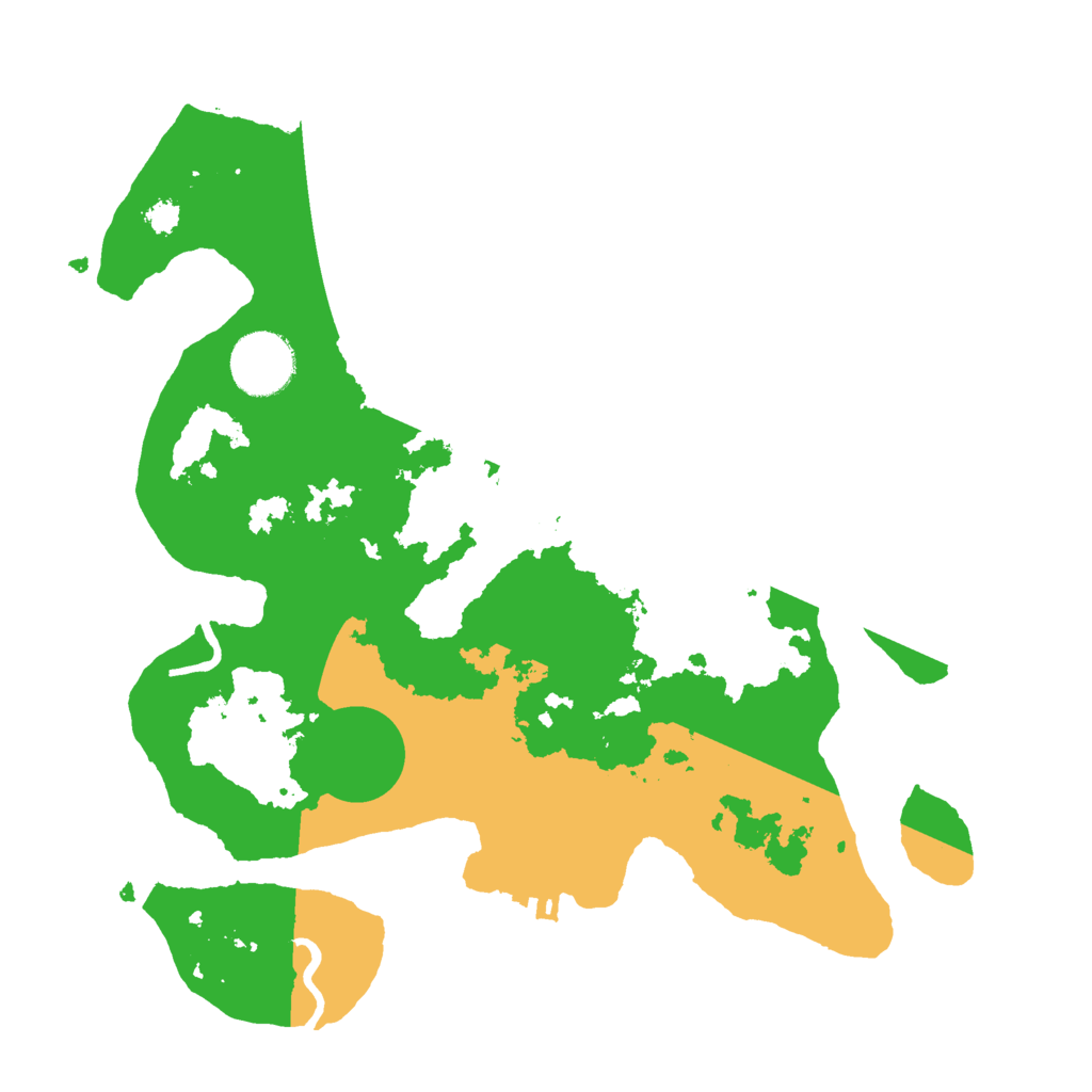 Biome Rust Map: Procedural Map, Size: 3000, Seed: 29176459