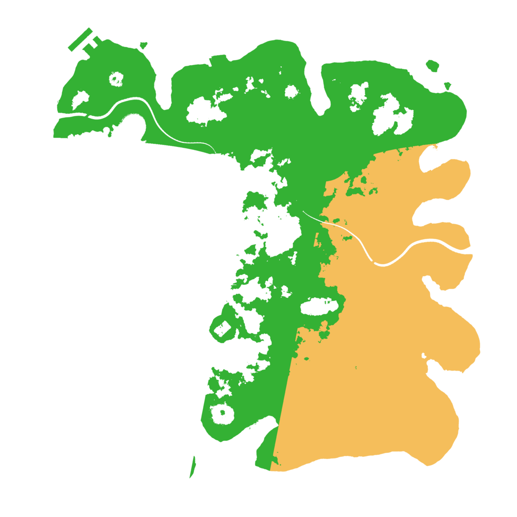 Biome Rust Map: Procedural Map, Size: 3550, Seed: 131166