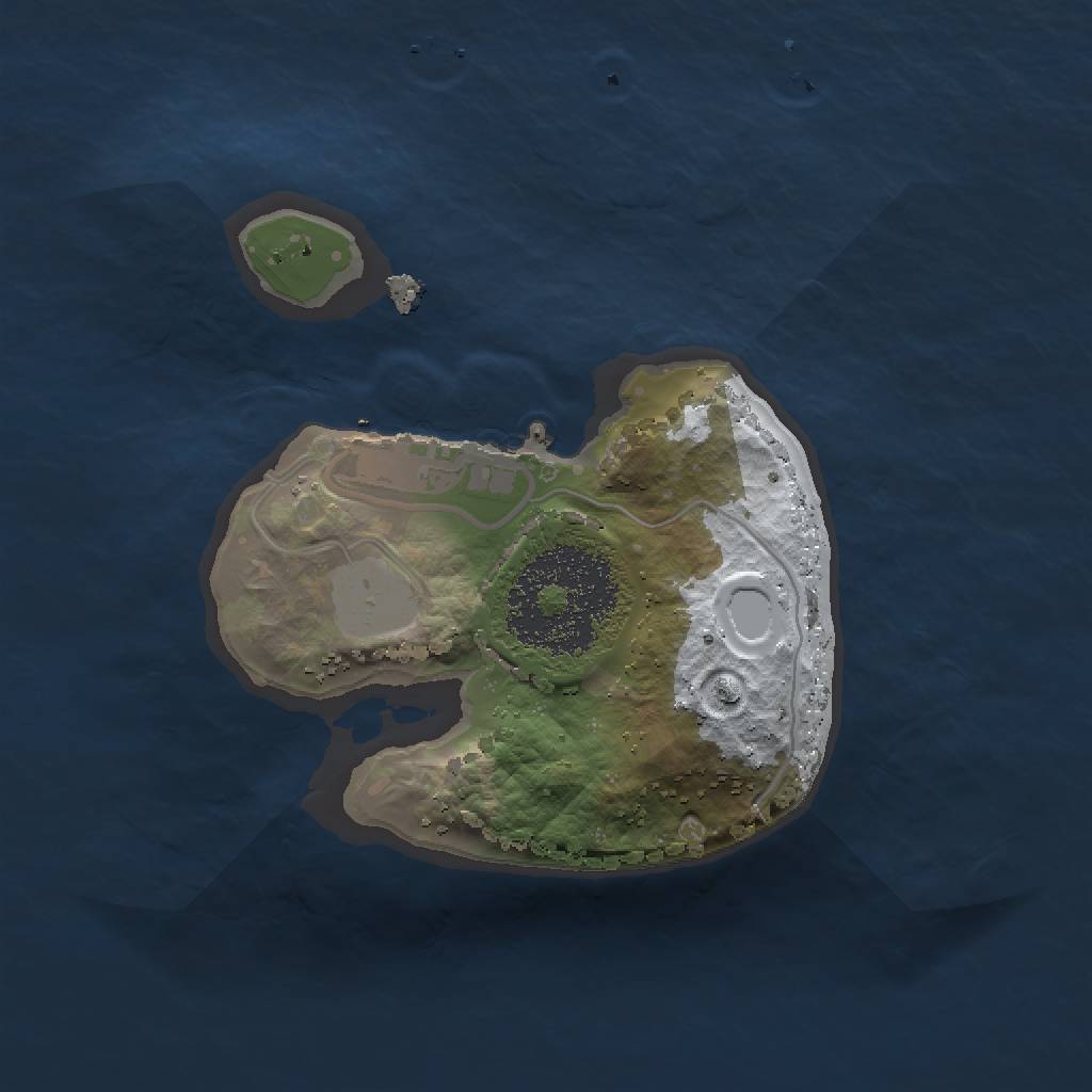 Rust Map: Procedural Map, Size: 1500, Seed: 851653232, 5 Monuments