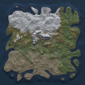 Thumbnail Rust Map: Procedural Map, Size: 5000, Seed: 121212, 20 Monuments