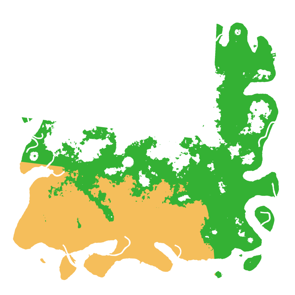 Biome Rust Map: Procedural Map, Size: 5000, Seed: 121212