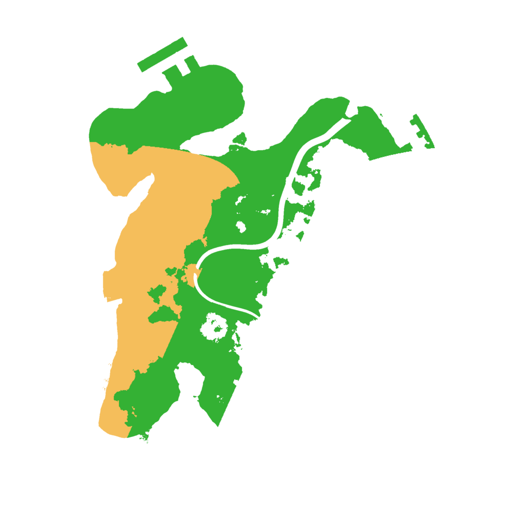 Biome Rust Map: Procedural Map, Size: 2000, Seed: 46845