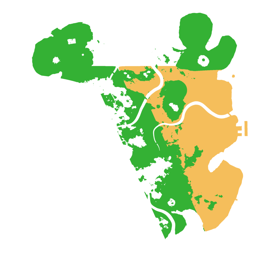 Biome Rust Map: Procedural Map, Size: 3550, Seed: 207815