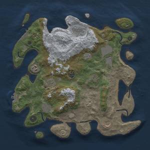 Thumbnail Rust Map: Procedural Map, Size: 3500, Seed: 1592912766, 18 Monuments