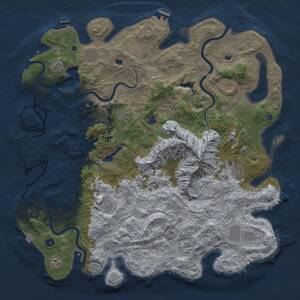 Thumbnail Rust Map: Procedural Map, Size: 5000, Seed: 50000, 17 Monuments