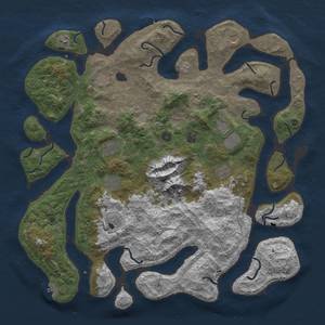 Thumbnail Rust Map: Procedural Map, Size: 5000, Seed: 50000, 19 Monuments