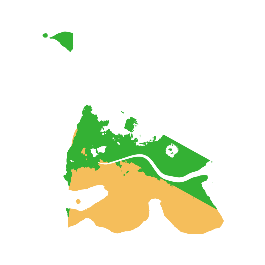 Biome Rust Map: Procedural Map, Size: 2200, Seed: 2407