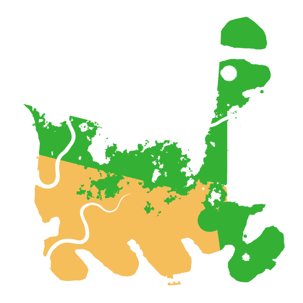 Biome Rust Map: Procedural Map, Size: 3550, Seed: 357223