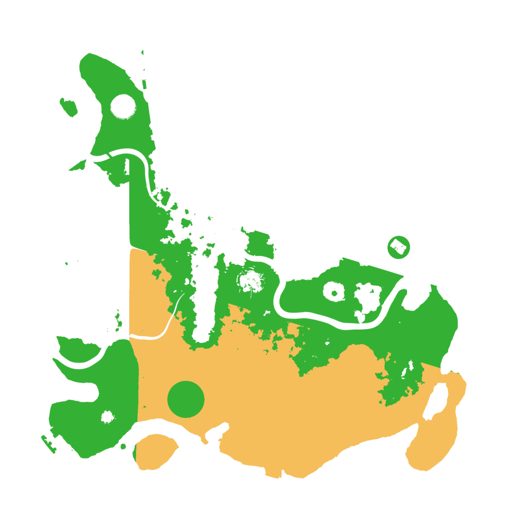 Biome Rust Map: Procedural Map, Size: 3696, Seed: 13825