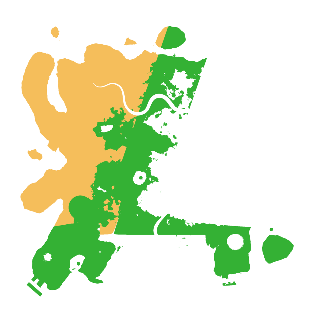 Biome Rust Map: Procedural Map, Size: 3500, Seed: 123123