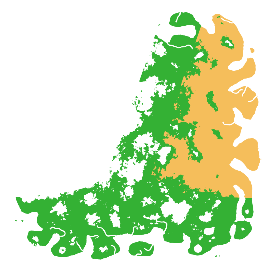 Biome Rust Map: Procedural Map, Size: 6000, Seed: 49086833