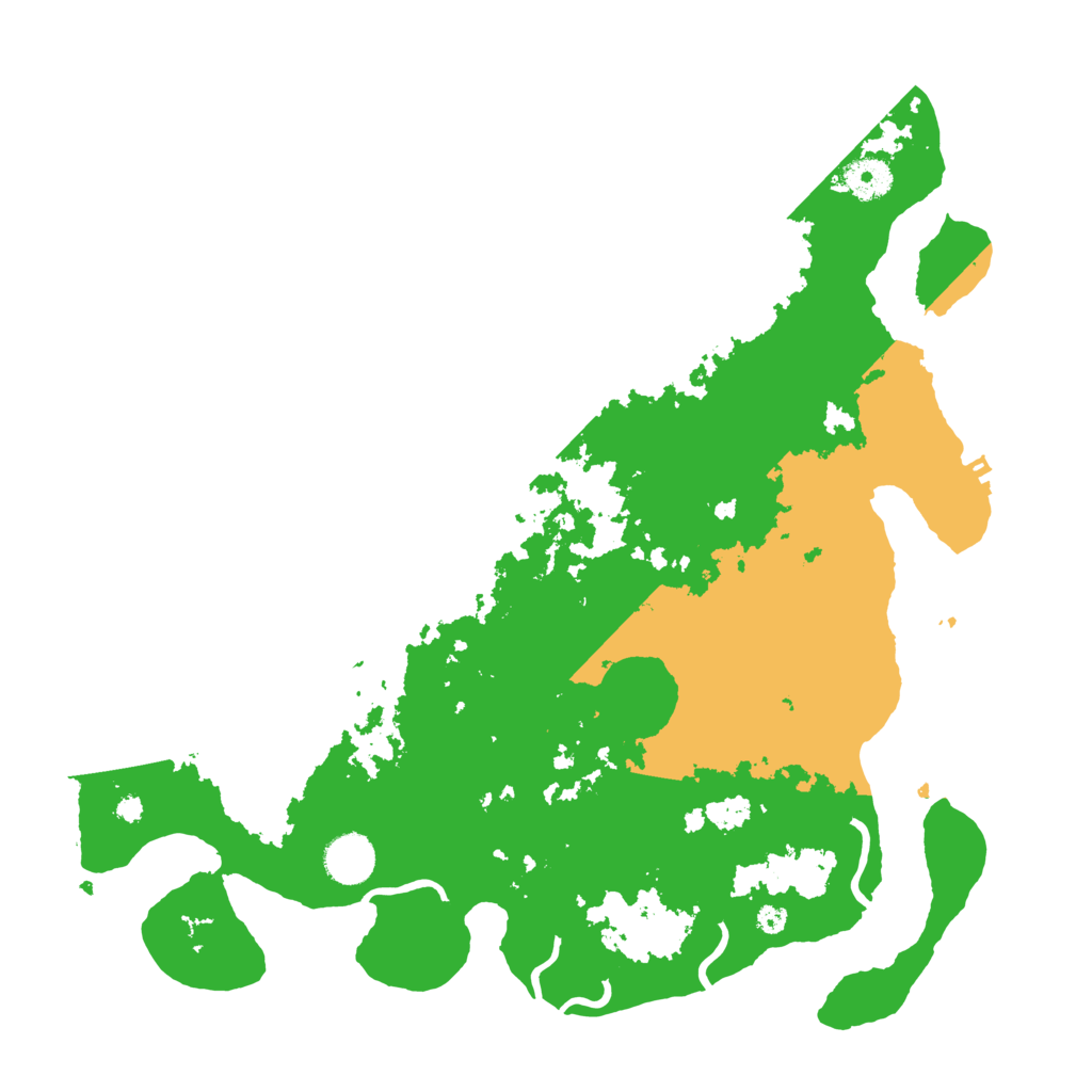 Biome Rust Map: Procedural Map, Size: 3800, Seed: 207911