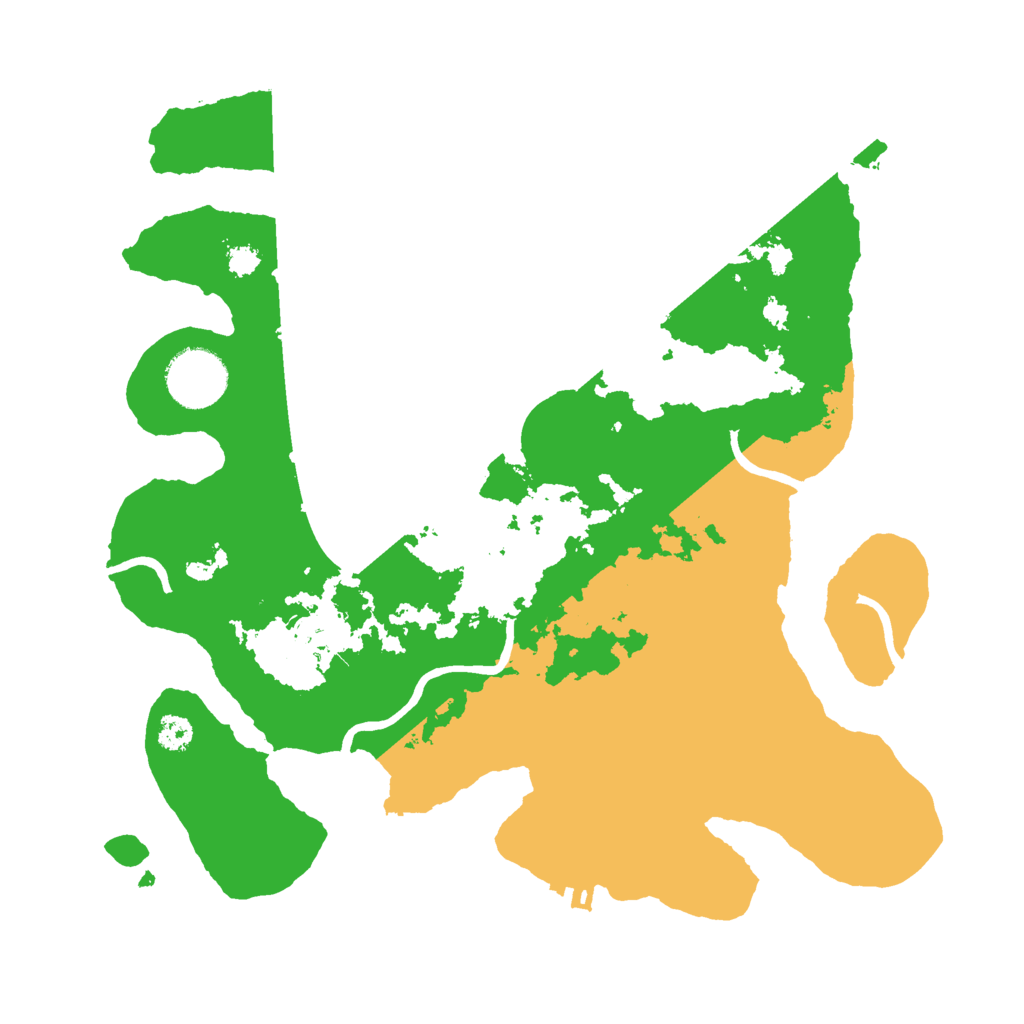 Biome Rust Map: Procedural Map, Size: 3000, Seed: 15644