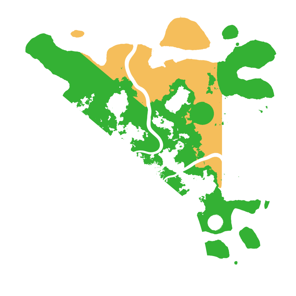 Biome Rust Map: Procedural Map, Size: 3500, Seed: 1423215542