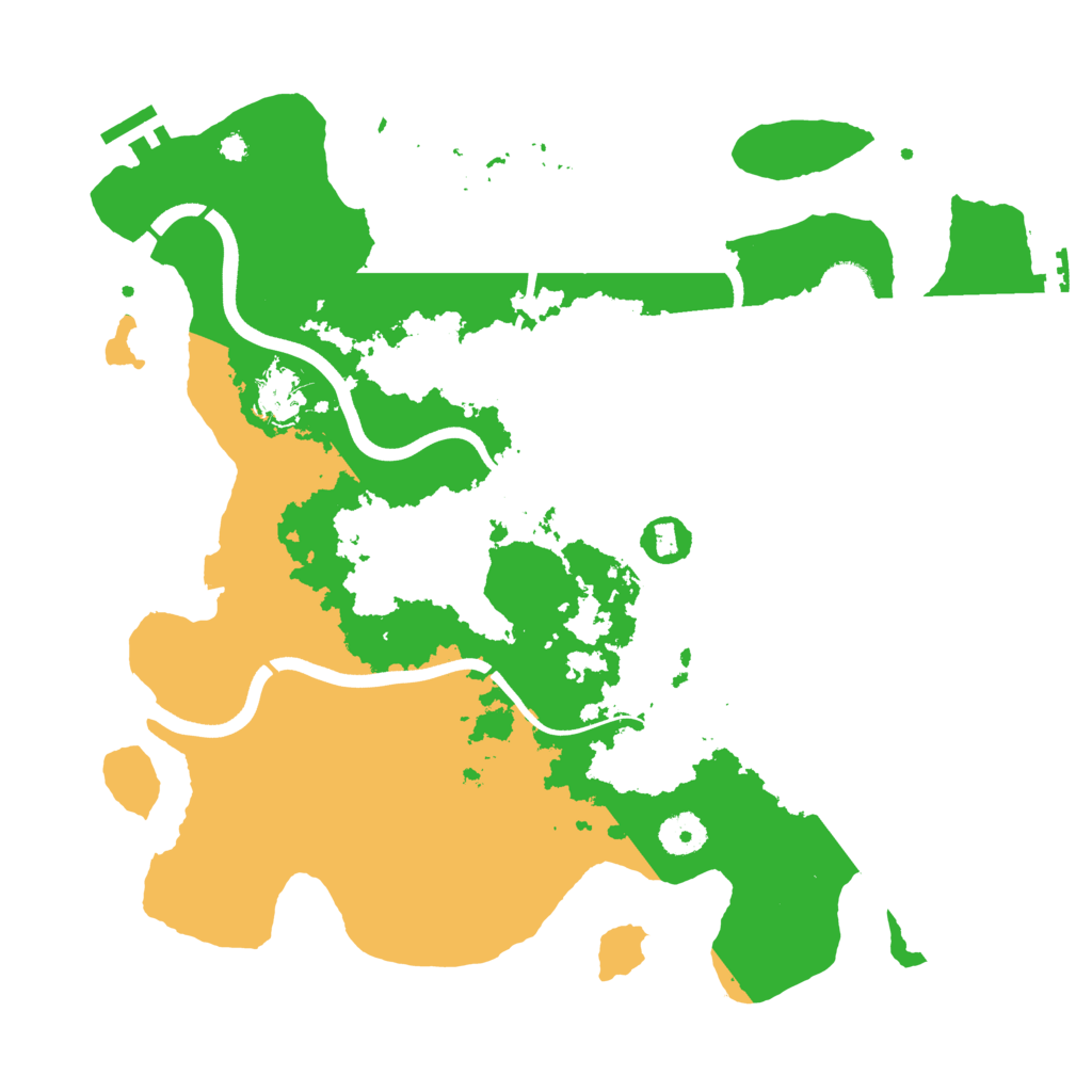 Biome Rust Map: Procedural Map, Size: 3700, Seed: 2117556666