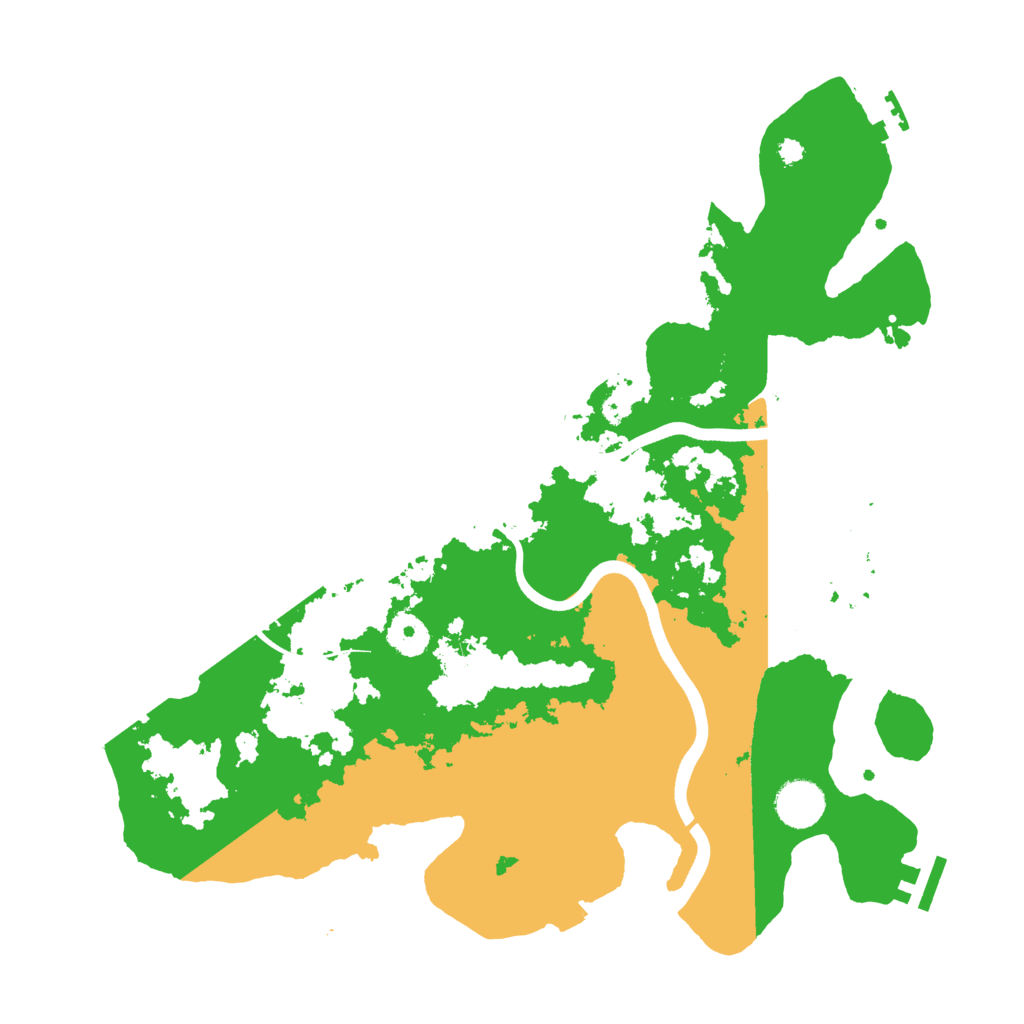 Biome Rust Map: Procedural Map, Size: 3700, Seed: 13304